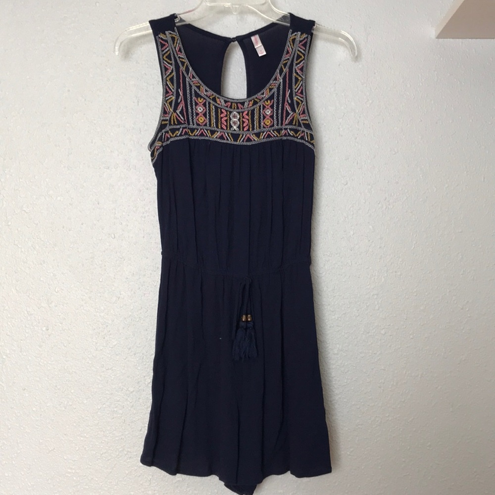 Navy Blue Romper